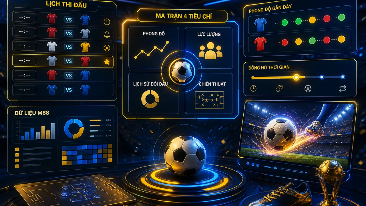 Chọn trận dễ theo dõi: cách chọn kèo thể thao m88 theo trận đấu và dữ liệu